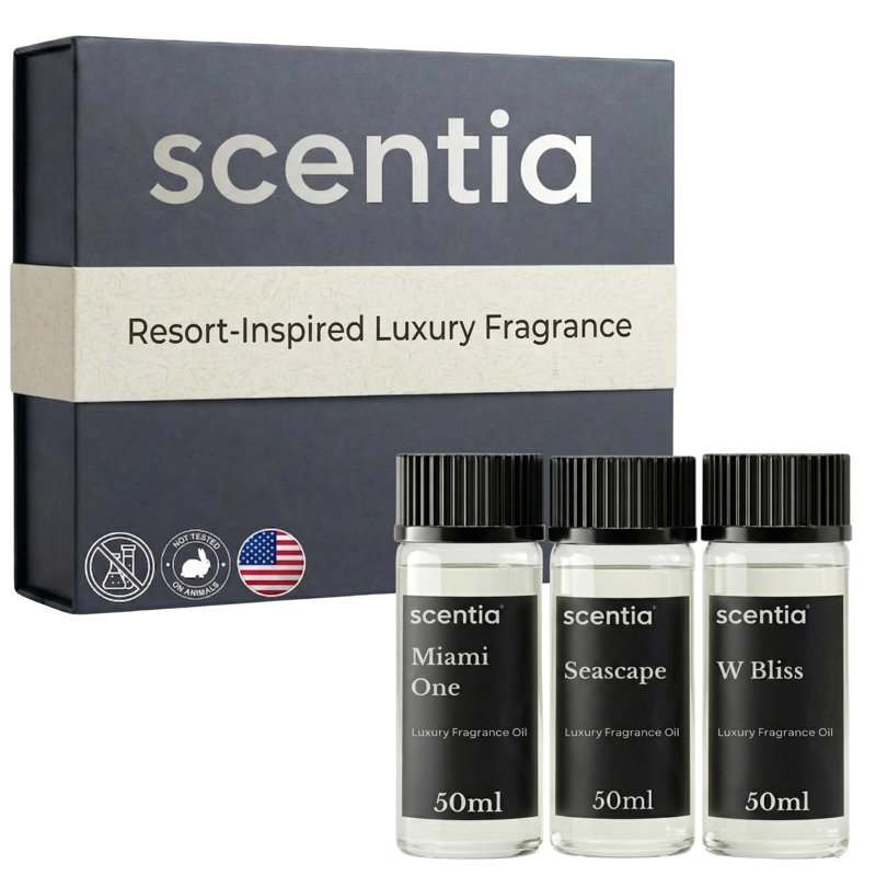  My Way Hotel Diffuser Oil | Aromatherapy Fragrances Inspired By 5-star Hotels | Luxurious Scents Gift Box Set - 3 X 50 Ml - The 1 Hotel Miami Beach, W Magic - Thanksgiving & Holiday Gift