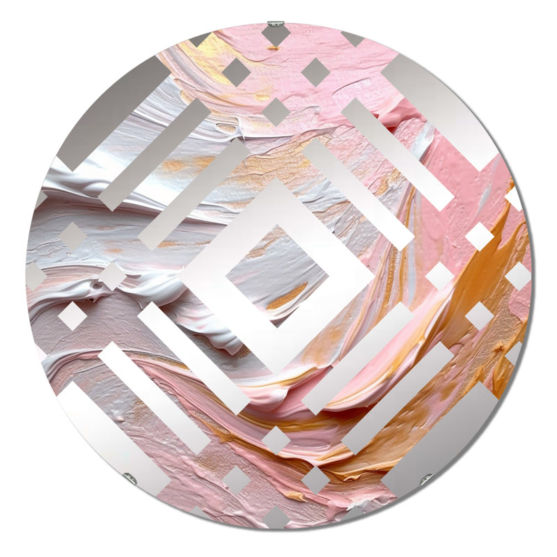 Ontario - Miroir décoratif à losanges, 23,6 po x 23,6 po