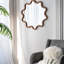 Miroir d'appoint 31 "x 30" en bois avec cadre unique