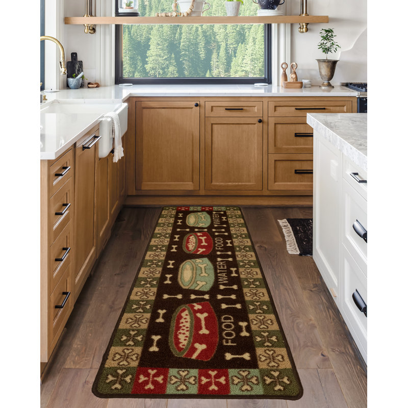 Pet Design Slip Resistant Indoor Machine Washable Door Mat and Runner Rug 2' x 5'