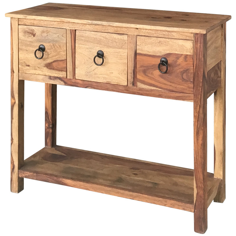 90cm Solid Wood Console Table