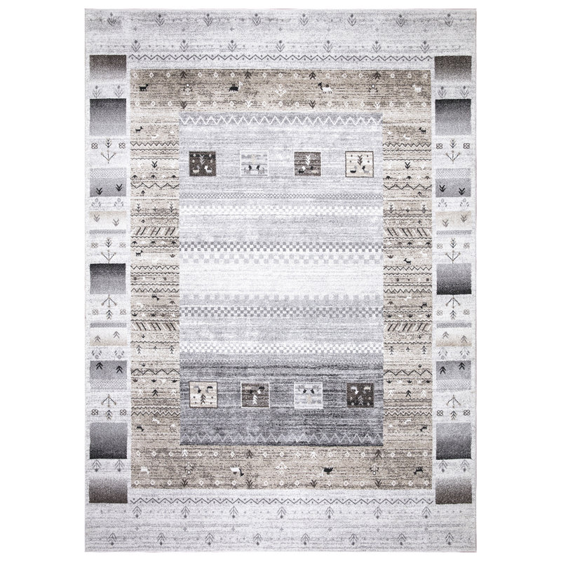 Capri ivoire géométrique sans ivoire, Rectangle 5 pi 3 po x 7 pi 3 po