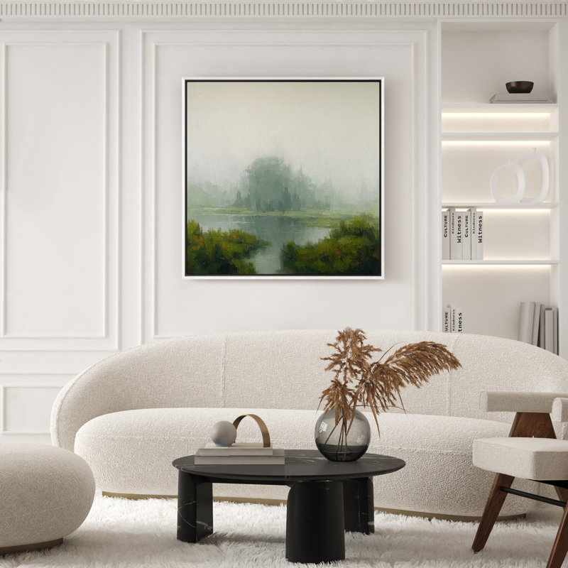 Art mural encadré, rétro, antique et classique pour chambre à coucher - 16 po x 16 po, H 16 po x l 16 po, Blanc