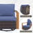 Drazen Wicker Steel Outdoor Seating Group-910527887-910527884