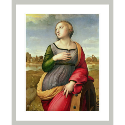 «St. Catherine of Alexandria» par Raphael, impression giclée encadrée