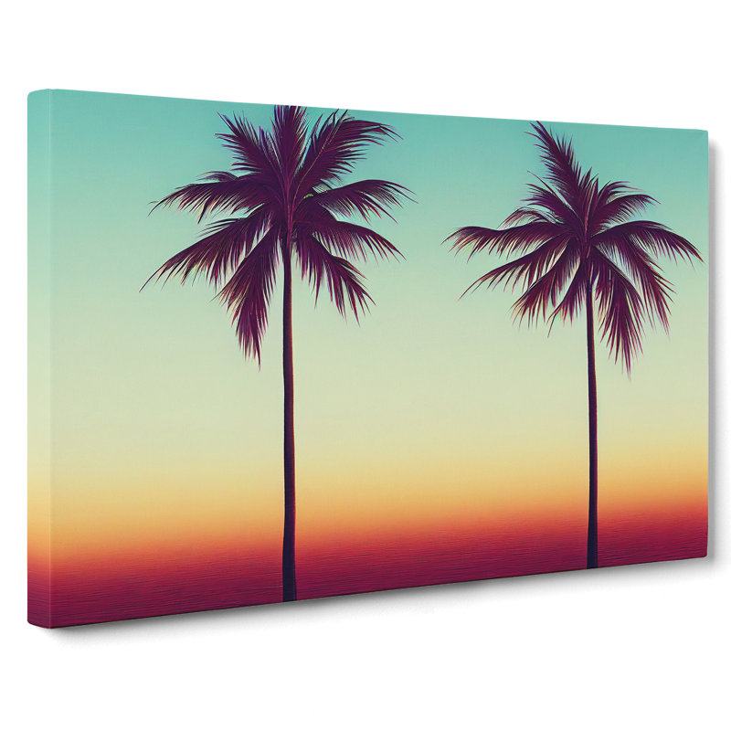 Pleasing Palm Trees - Wrapped Canvas, 50cm H x 76cm W x 3cm D