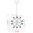 McLemorre 24-Inch 12 Light Galaxy Star Structure Polyhedron Metal Industrial Chandelier