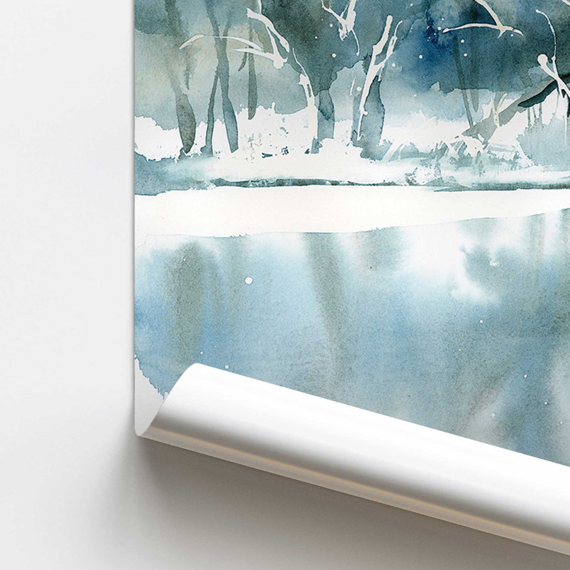 Imprimé sérénité «Frozen Forest», Papier, H 11 po x l 14 po x P 0,1 po