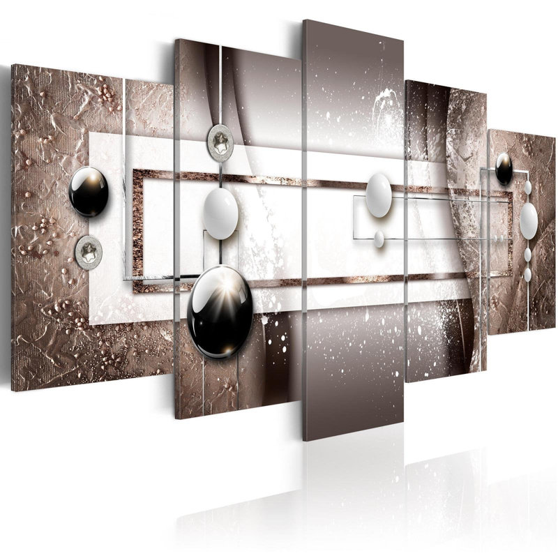 " Brown Passion " 5 - Pieces, 40" H x 80" W x 0.7" D