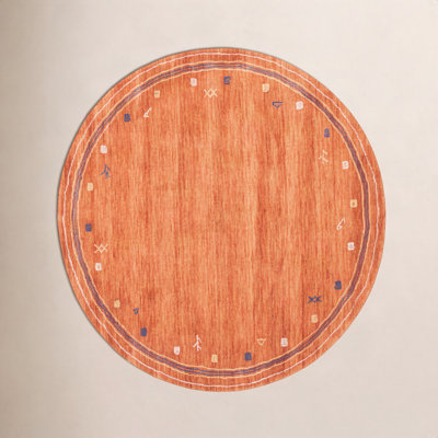 Danette Rust Hand-Loomed Wool Rug