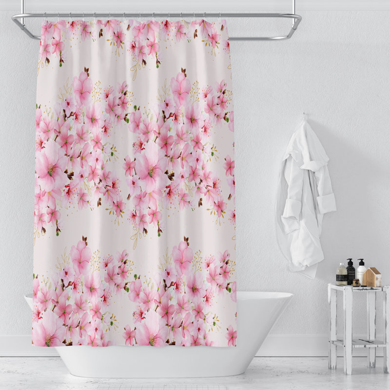 Rideau de douche simple, H 70 po x l 83 po
