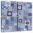 Blue Geometric Patchwork-154474699