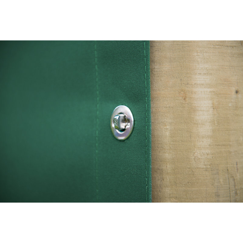 Forest Garden Fabric Curtain, 12cm H x 165cm W x 12cm D, Green