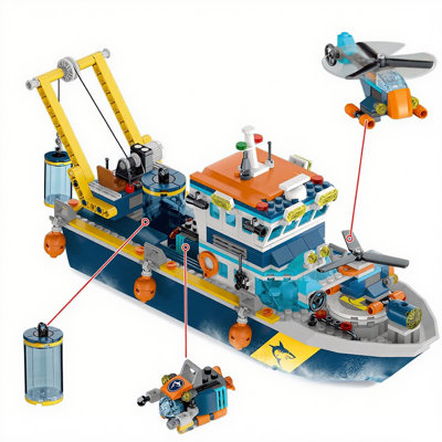 Hogokids Ship Boat Building Blocks Sets Gift Toys for Adults and Kids Aged 8+