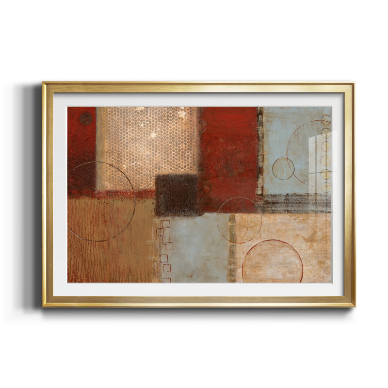 Seasons Go Round I - Cadre photo, reproduction d'art sur papier, H 26,5 po x l 36,5 po x P 1,5 po, Doré