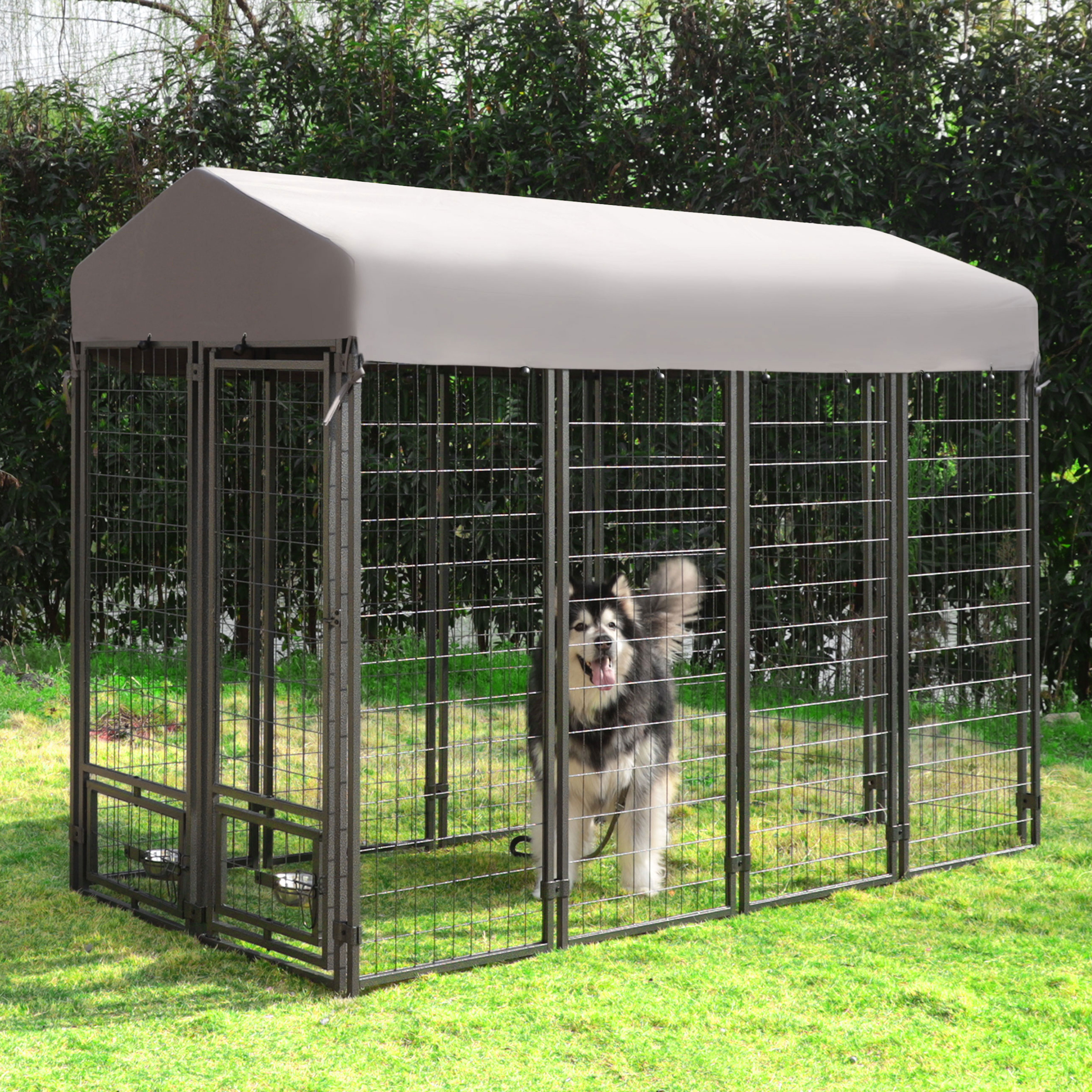 Dog Shelter Tractor Supply Large Dog Houses Retriever 2-Door Metal