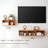Solid Oak Wall Shelf With Multi-Cubby Design