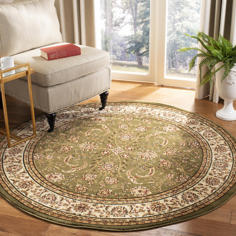 Tapis performance Klose, Rond 8 pi, Sage/Ivory