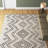 Mel Moroccan Area Rug in Black/Cream-830425615