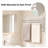 180° Rotatable 4-Arm SUS304 Stainless Steel Towel Rack, Wall Mounted Swivel Towel Holder for Bathroom-137800826