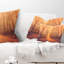 Coussin lombaire «Forest Road into Sunrise»