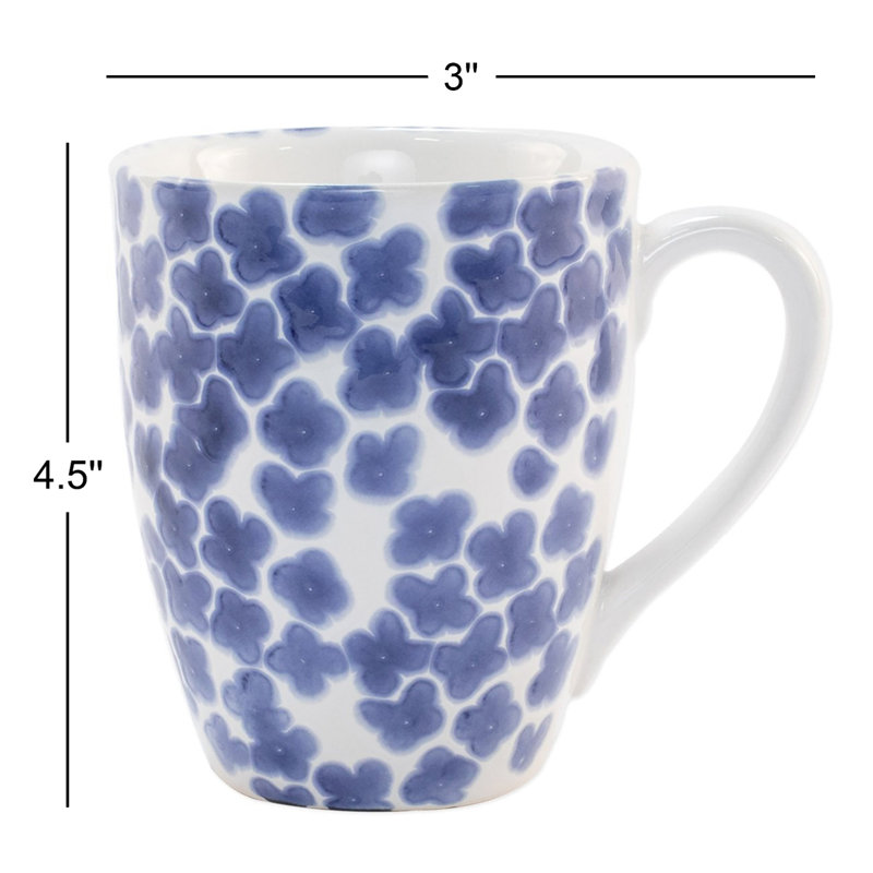 Tasse à fleurs Santorini