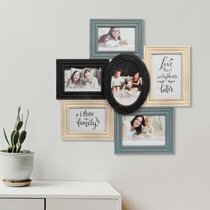 Large Wall Photo Frame Collage Set – Paper Plane Design