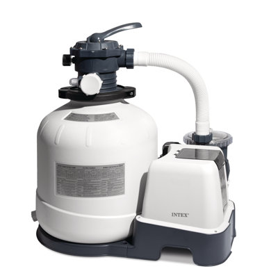 Système de filtration d'eau de mer et de filtre à sable transparent 2 150 GPH Krte Intex 26679eg