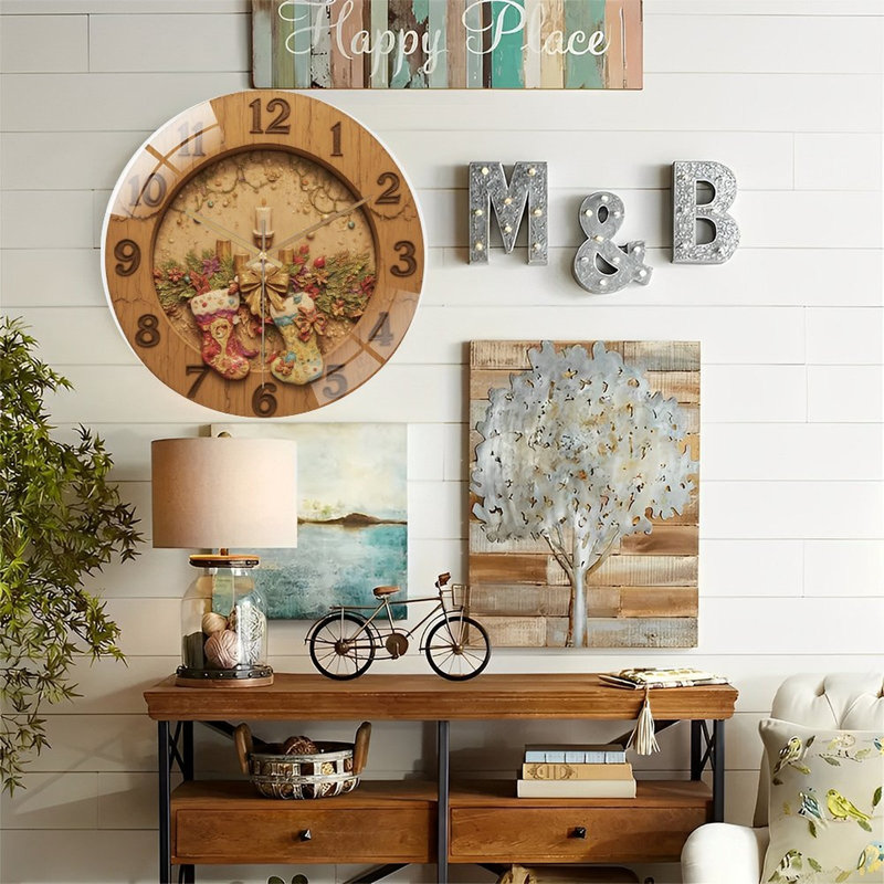 Horloge murale en verre 12 po