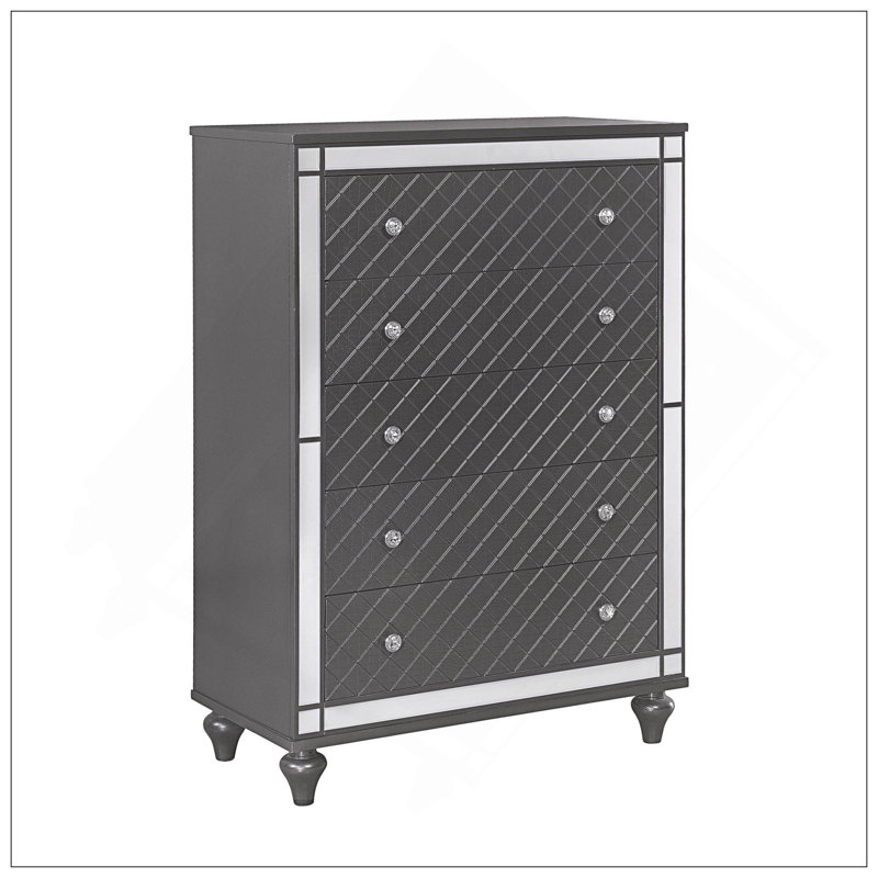 Refino - Commode - Gris, Gris foncé