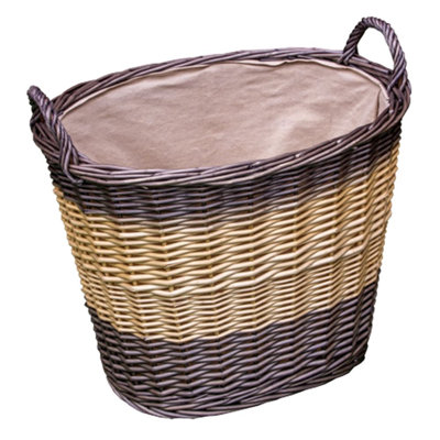 Wicker Laundry Basket with Handles
