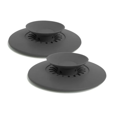 Bouchon de baignoire en silicone et crépine d'évier de cuisine - Paquet de 2