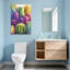 Plantes et fleurs, impression de motif de cactus coloré-2059296760
