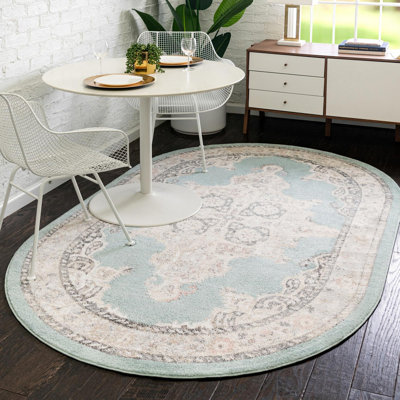 Tapis oriental turquoise Sascha