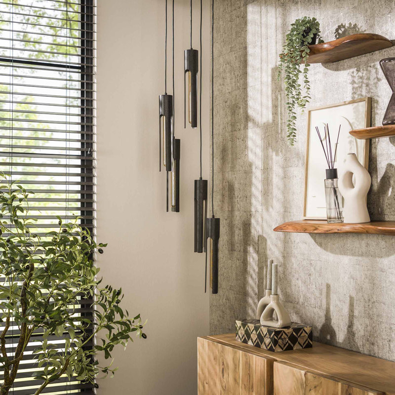 Ashaun 5 - Light Satin Black Pendant