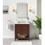 Base de meuble-lavabo simple 30 po Zoe uniquement en finition noyer