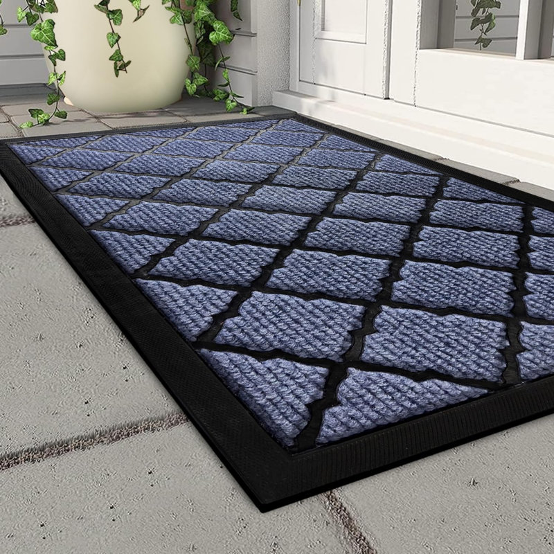 Non-Slip Geometric Doormat