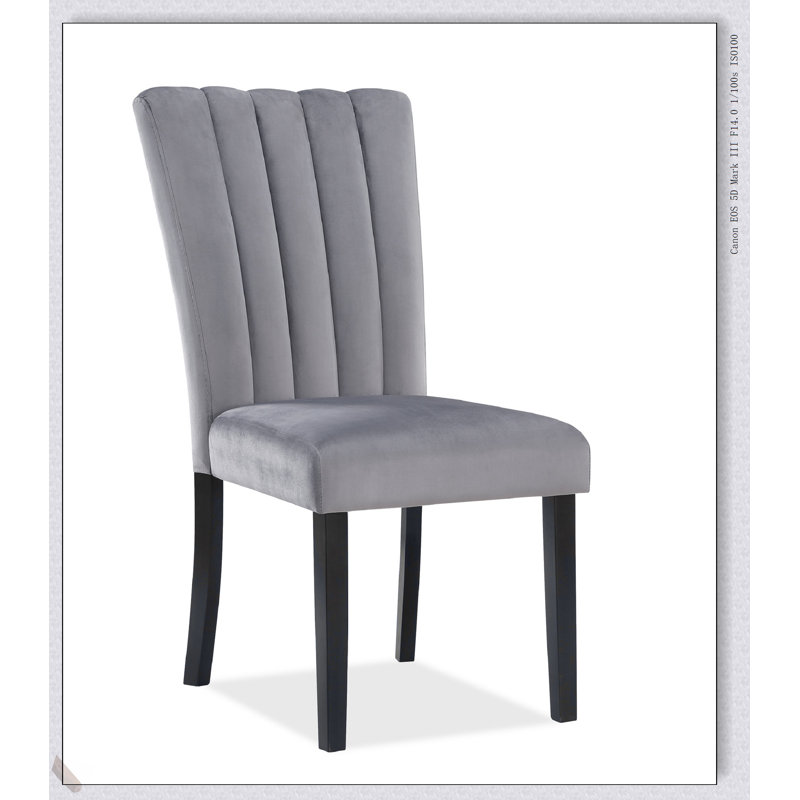 Ensemble de salle à manger 6 pièces contemporain avec table rectangulaire en faux marbre, chaises et banc rembourrés noirs, capitonnage, fabrication en bois massif