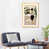 Toile avec cadre en bois beige est en rupture de stock