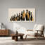 Collection de vases noirs et dorés - Tableau sur toile-1720681697
