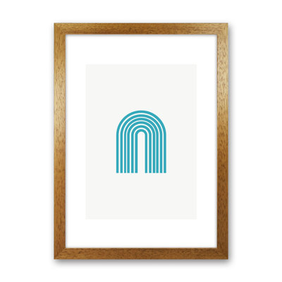 Mita Teal Rainbow N7 by Pixy Paper - Print