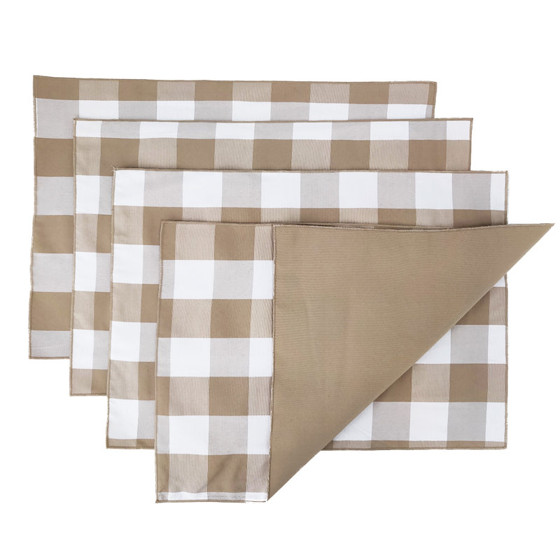 Napperon 20 "Kellman, Beige / Blanc