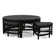 Raffles Rattan Cocktail Table with Benches