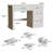 Farmhouse 47" Executive Desk With File Drawer-1883223336
