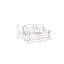 Causeuse inclinable en cuir Global