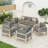 Caggiano 7 - Person Patio Conversation Sets with Cushions