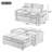 Upholstered Sleeper Bed, Pull Out Sofa Bed Couch Attached Two Throw Pillows, Comfy Sofa-981658919