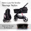 Poussette pour animal de compagnie Retro Luxe - Prism - noir