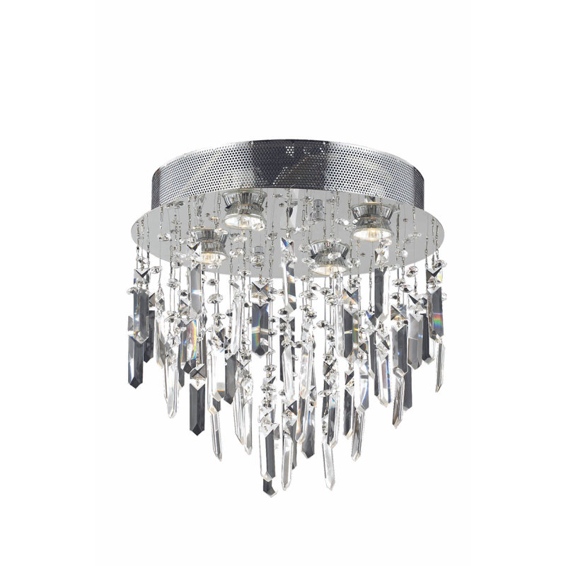 Plafonnier encastré Colne, Coupe royale, H 14 po x l 14 po x P 14 po, 4 lumières