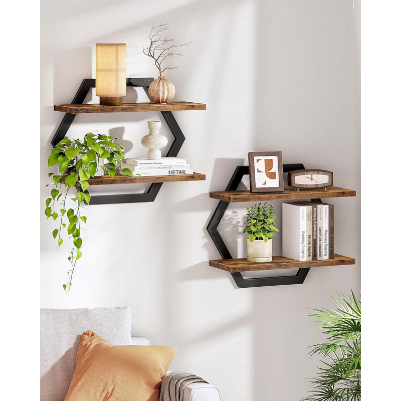 Hexagonal Wall Mounted Shelf
